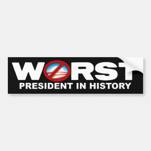 AntiObama - schlechtester Präsident in der Autoaufkleber