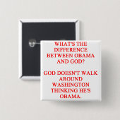 Antiobama-Witz Button (Vorne & Hinten)