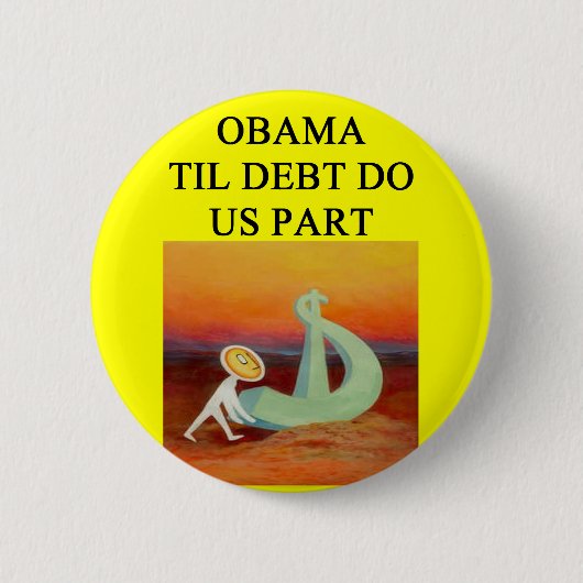 Antiobama-Witz Button (Vorderseite)