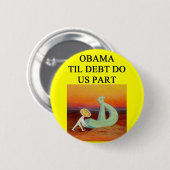 Antiobama-Witz Button (Vorne & Hinten)