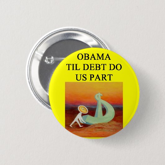 Antiobama-Witz Button (Vorne & Hinten)