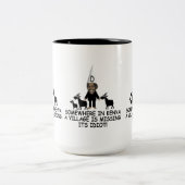 AntiObama Zweifarbige Tasse (Mittel)