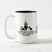 AntiObama Zweifarbige Tasse (Links)