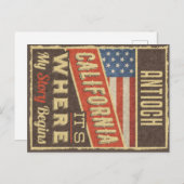 Antioch California Postkarte (Vorne/Hinten)