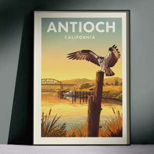 Antioch Kalifornien Vintage Poster