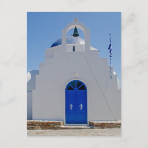 Antiparos Blaue und Weiße Kapelle Postkarte