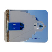 Antiparos Blue and White Chapel Magnet (Horizontal)