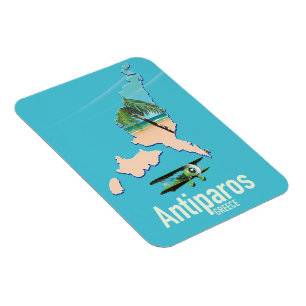 Antiparos Griechenland Reisekarte Magnet