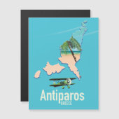 Antiparos-Griechenland-Reisekarte Magnetkarte (Vorne/Hinten)