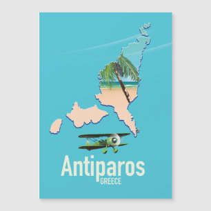 Antiparos-Griechenland-Reisekarte Magnetkarte