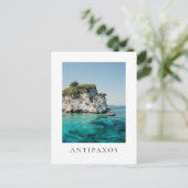 Antipaxos coast, at Paralia Voutoumi, Greece Postkarte (Stehend Vorderseite)