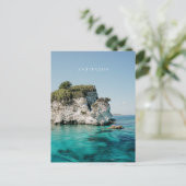 Antipaxos coast, at Paralia Voutoumi, Greece Postkarte (Stehend Vorderseite)