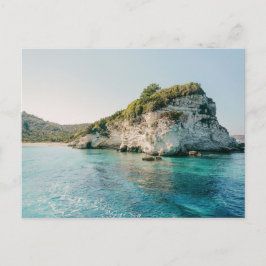 Antipaxos coast, view at Paralia Voutoumi, Greece Postkarte