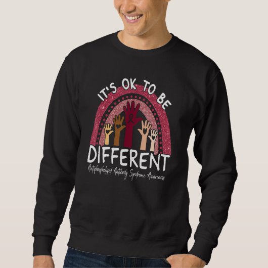 Antiphospholipid-Antikörper-Syndrom-Bewusstsein Sweatshirt (Vorderseite)