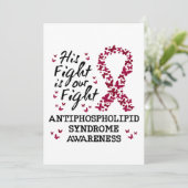 Antiphospholipid-Syndrom Bewusstsein, sein Kampf i Einladung (Stehend Vorderseite)