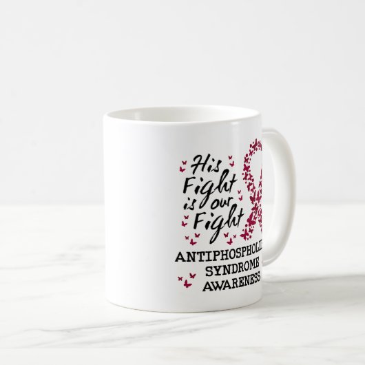 Antiphospholipid-Syndrom Bewusstsein, sein Kampf i Kaffeetasse (VorderseiteRechts)