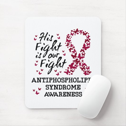 Antiphospholipid-Syndrom Bewusstsein, sein Kampf i Mousepad (Mit Mouse)
