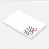 Antiphospholipid-Syndrom Bewusstsein, sein Kampf i Post-it Klebezettel (angewinkelt)