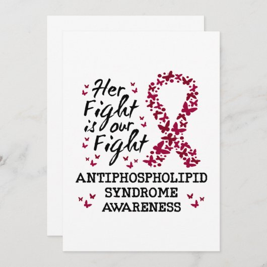 Antiphospholipid-Syndrom Einladung (Vorne/Hinten)