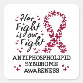 Antiphospholipid-Syndrom Quadratischer Aufkleber (Vorderseite)