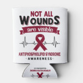 Antiphospholipid-Syndrom Sensibilisierungsmonat Dosenkühler (Rückseite)