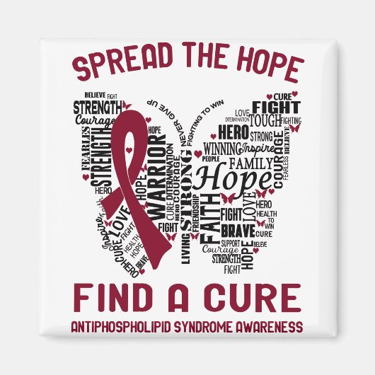 Antiphospholipid-Syndrom Sensibilisierungsmonat Magnet (Vorne)