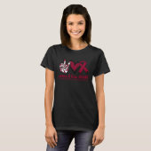 Antiphospholipid Syndrome Burgundy Ribbon Peace Lo T-Shirt (Vorne ganz)