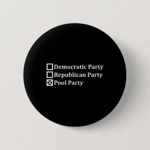 Antipolitische Demokratische Republikanische Poolp Button
