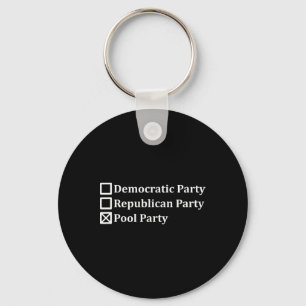 Antipolitische Demokratische Republikanische Poolp Schlüsselanhänger