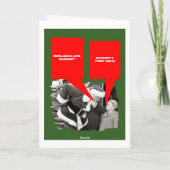 Antipräsident Obama Xmas Feiertagskarte (Rückseite)