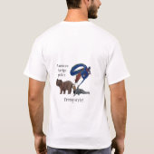 Antipräsident Trump. Amerikaneraußenpolitik T-Shirt (Rückseite)