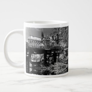 Antiquare der Vintagen Stadt Paris Dame Jumbo-Tasse