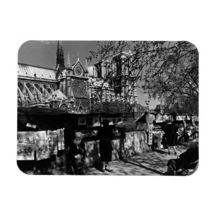 Antiquare der Vintagen Stadt Paris Dame Magnet