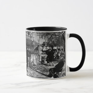 Antiquare der Vintagen Stadt Paris Dame Tasse