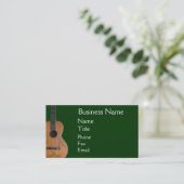 Antiquare Guitar Business Cards Visitenkarte (Stehend Vorderseite)