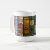 Antiquarian-Buch-Tasse Kaffeetasse (Vorderseite Links)