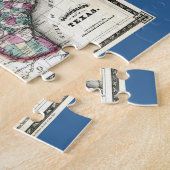 Antiquarian-Karte 1866 von Texas durch Schönberg Puzzle (Seite)