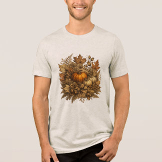 Antiquariates Botanisches Herbst-Halloween-Männer- Tri-Blend Shirt