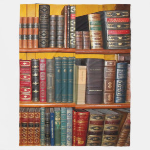 Antiquarische Bücher Fleece-Decke Fleecedecke