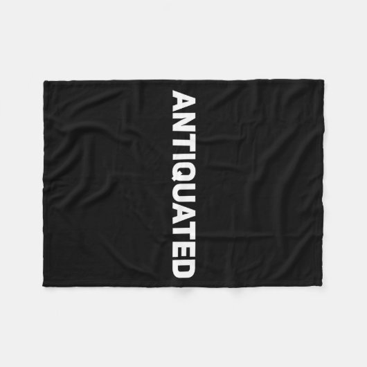 Antiquated Negative Word Fleecedecke (Vorderseite (Horizontal))