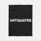 Antiquated Negative Word Fleecedecke (Vorderseite)