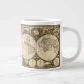 Antique 1660 Weltkarte von Frederick de Wit Jumbo-Tasse (Rechts)