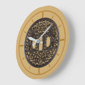 Antique 1700's Samurai Sword Guard (Tsuba) Dragons Große Wanduhr (Winkel)