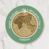 Antique 1786 Eastern Hemisphäre Karte Themenpartei Geschenkanhänger (Rückseite)