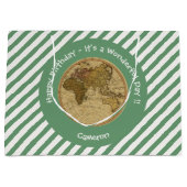 Antique 1786 Eastern Hemisphäre Karte Themenpartei Große Geschenktüte (Vorderseite)