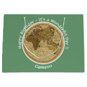 Antique 1786 Eastern Hemisphäre Karte Themenpartei Große Geschenktüte (Vorderseite)