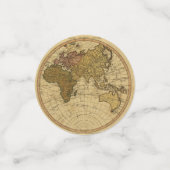 Antique 1786 Eastern Hemisphäre Karte Themenpartei Konfetti (Klein Vorderseite)