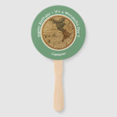 Antique 1786 Western Hemisphäre Karte Themenpartei Fächer (Vorderseite)