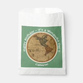 Antique 1786 Western Hemisphäre Karte Themenpartei Geschenktütchen