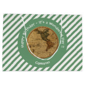 Antique 1786 Western Hemisphäre Karte Themenpartei Große Geschenktüte (Rückseite)